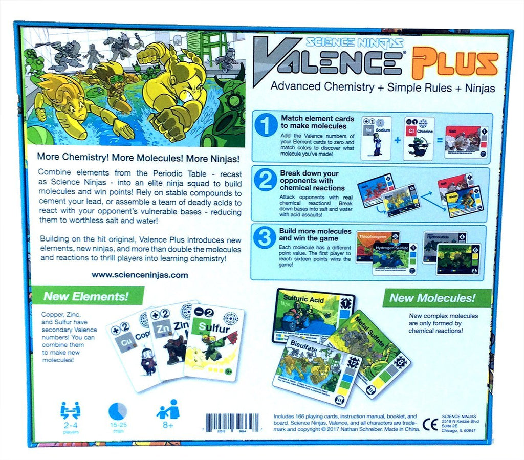 Valence Plus - Use Real Chemistry to Break Down Your Opponents' Molecules and Be a Science Ninja!