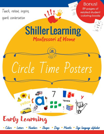 Circle Time Posters - Early Elementary Math and Language Arts