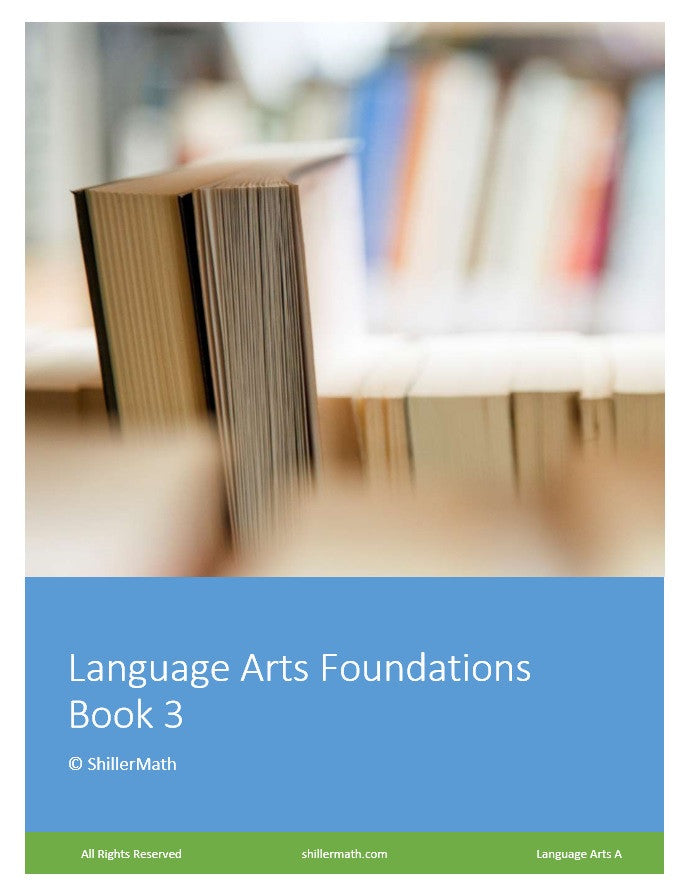 Language Arts Lesson Book 3