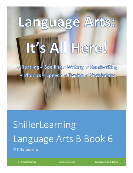 Language Arts Lesson Book 6