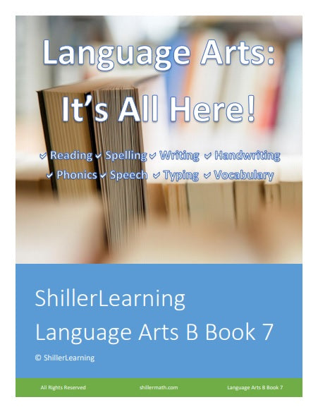 Language Arts Lesson Book 7