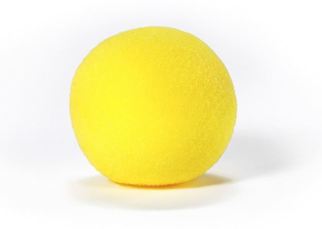 4" Colorful Yellow Foam Ball