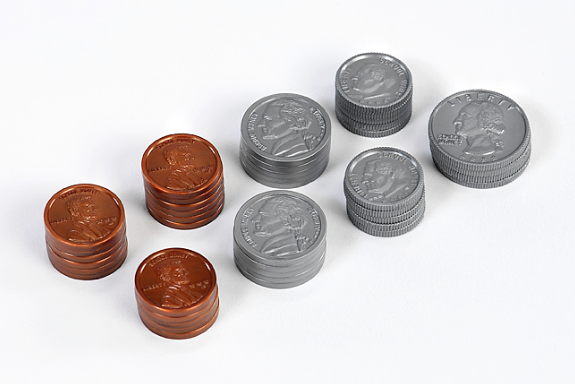 Set of US Coins (Plastic)