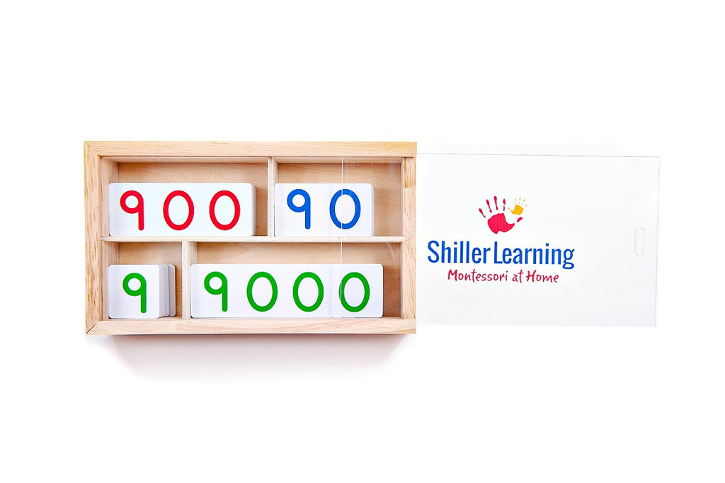 ShillerLearning Montessori number cards homeschool math, numbers, and place value